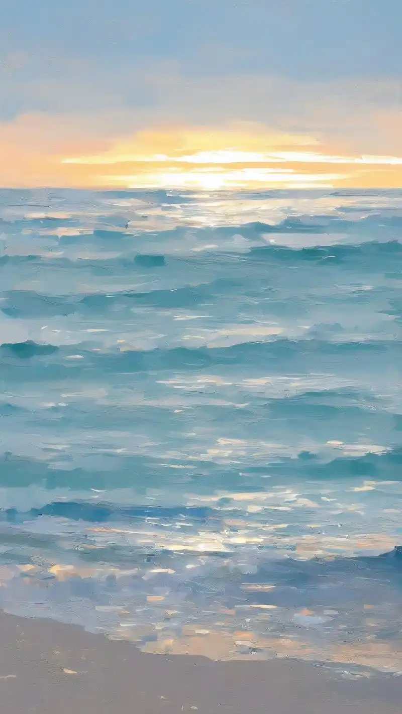 微信海边壁纸98治愈你的每一天97