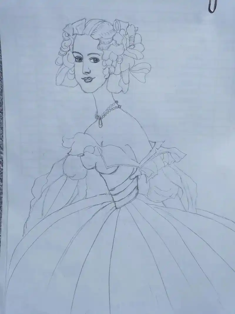 纯手绘 彩铅画 - 抖音