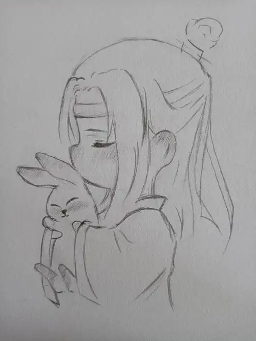 魔道祖师蓝忘机  #魔道祖师  #手绘  #教程过程中有细微调整