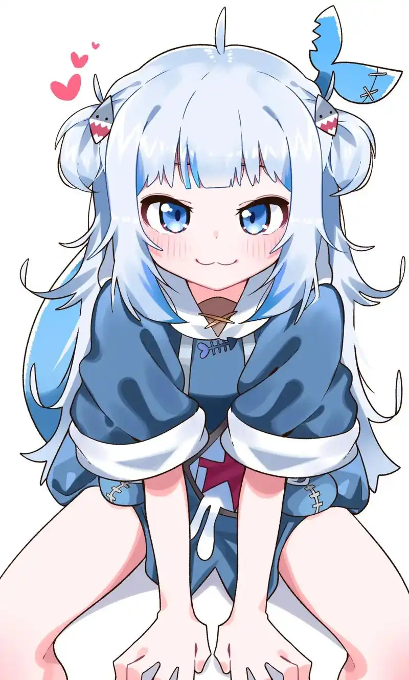 gawr gura.#二次元壁纸 #虚拟主播 #鲨鱼  - 抖音