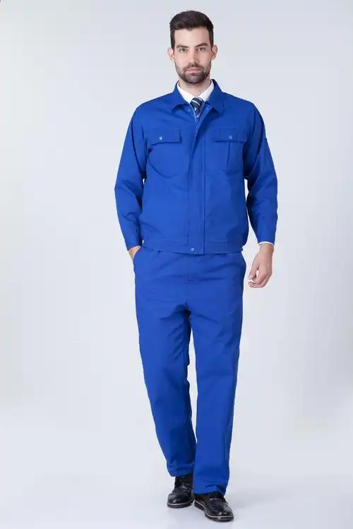 京源凯达 春秋 工作服 男 长袖 套装 工装制服 汽修 工程服