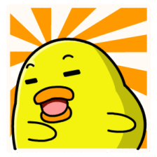 动漫二次元丑小鸭开心gif动图_动态图_表情包下载_soogif