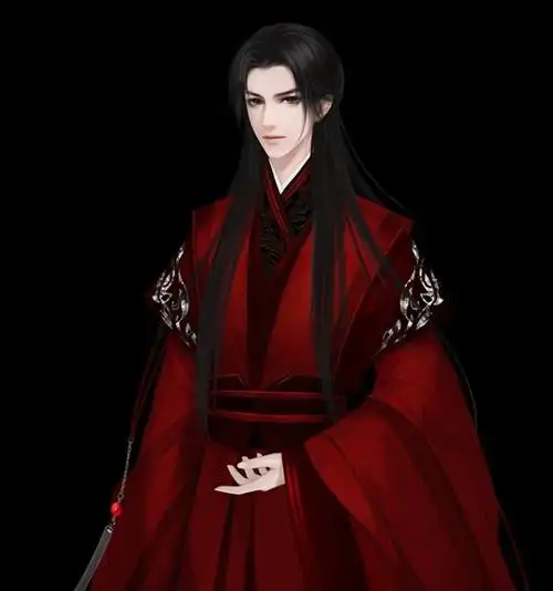 出单:红衣古风男