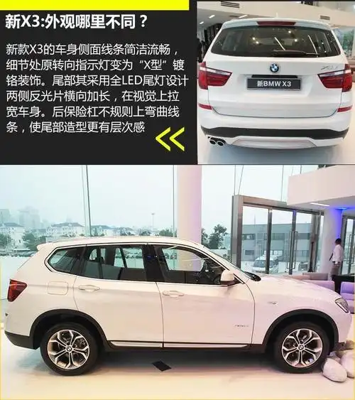 宝马改款x3车身尺寸加长新增13项配置