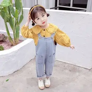 女宝宝背带裤套装春季新款1婴儿2女童可爱衣服三岁女宝洋气春装潮