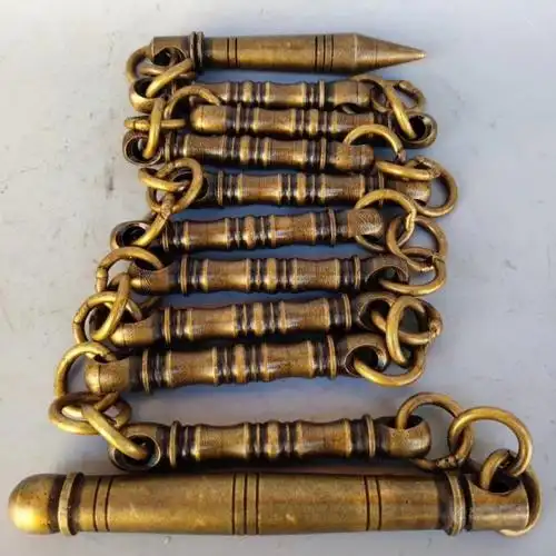 仿古十八般兵器竹节九节鞭直径1米4重920克