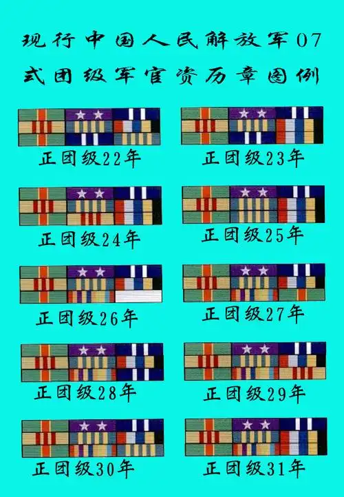 中国人民解放军军官资历章简介