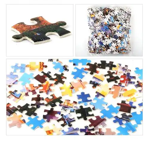 货源稳定加厚纸质 厚度约2mm 人工测量 质量很ok拼图背面有字母区分毛