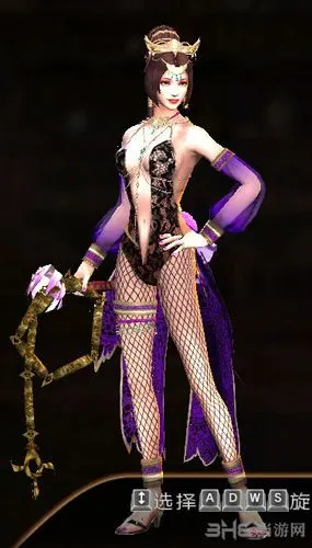 真三国无双7with猛将传貂蝉蕾丝网袜银高跟装mod