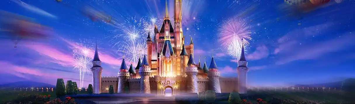 迪士尼城堡mattepainting数字绘景动画