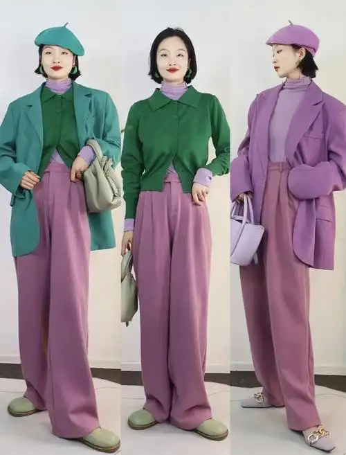 紫色这样搭配才够高级