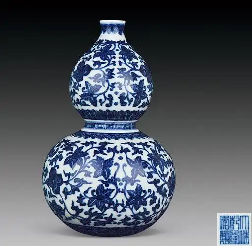 【清乾隆 青花折枝花葫芦瓶】拍卖品_图片_价格_鉴赏_清代青花瓷器