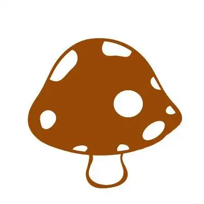 香菇简笔画颜色 第1页