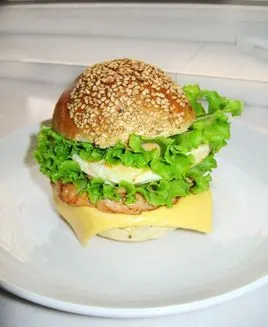 新奥尔良鸡排堡