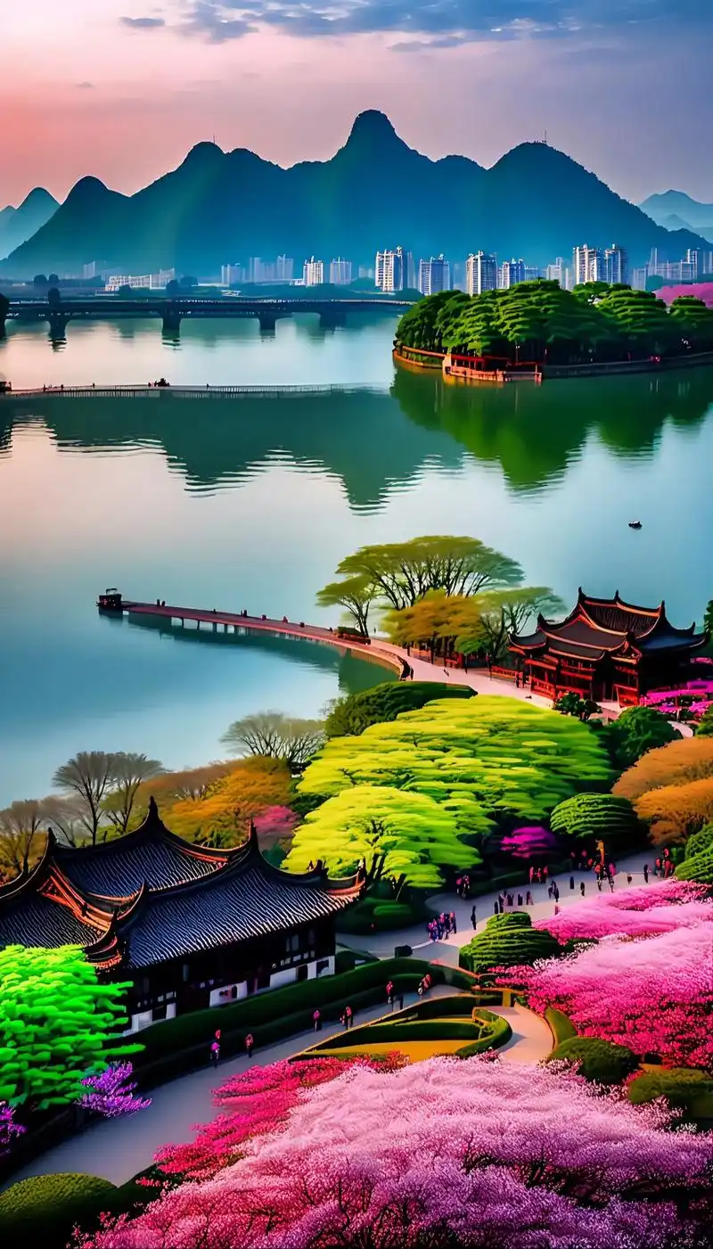 西湖美景三月天,总要去一趟杭州西湖吧!