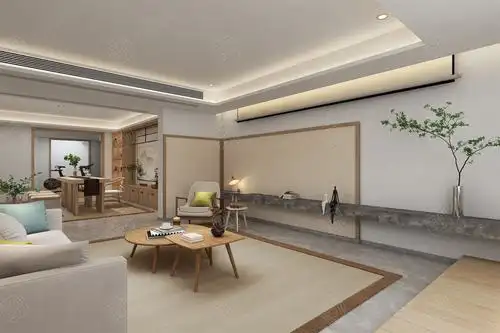 崇明三湘森林海尚 现代日式装修客厅效果图