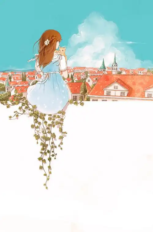 人物 森系 手绘 水彩 涂鸦 星空 唯美 意境 背景 二次元 小清新 治愈