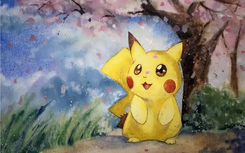 【水彩】皮卡丘教程