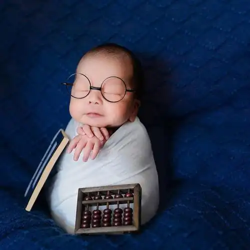 klattermusen几米专卖店中式复古新生婴儿摄影道具创意满月儿童拍照