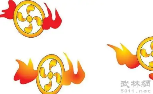 推风火轮简笔画