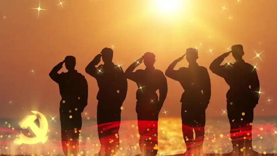 《打靶归来》歌曲配乐成品舞台背景,晚会年会舞台背景素材下载,高清