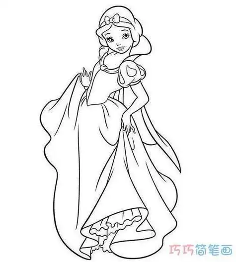 小公主简笔画图片大全-简笔画-369作文网