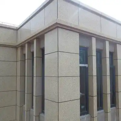 黄金麻外墙干挂石材品质可靠荔枝面黄金麻