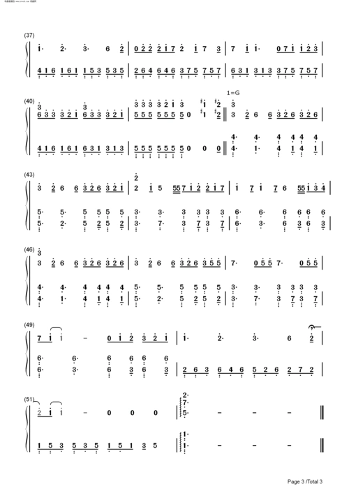 wonderful u 简单版 钢琴谱 简谱