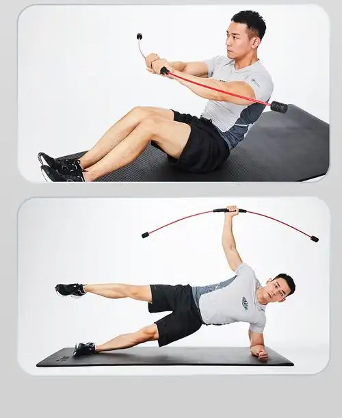 弹力棒飞力士棒健身减燃脂棒加强版男女通用多功能腹肌肌肉训练器材菲