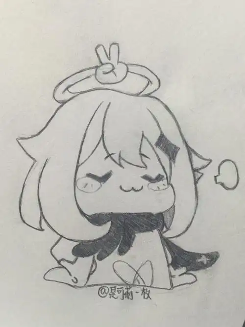 新的一年也要快快乐乐呀～(送给@派蒙不好吃的,嘿嘿)#原神   #原神小