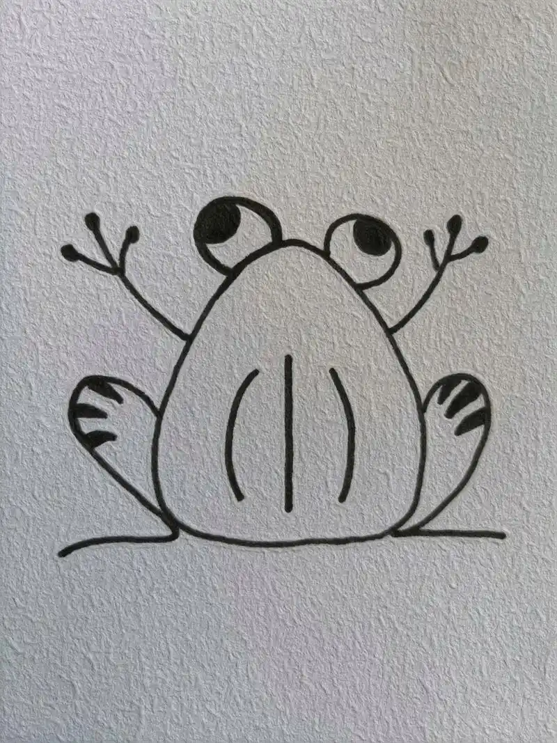 青蛙简笔画教程