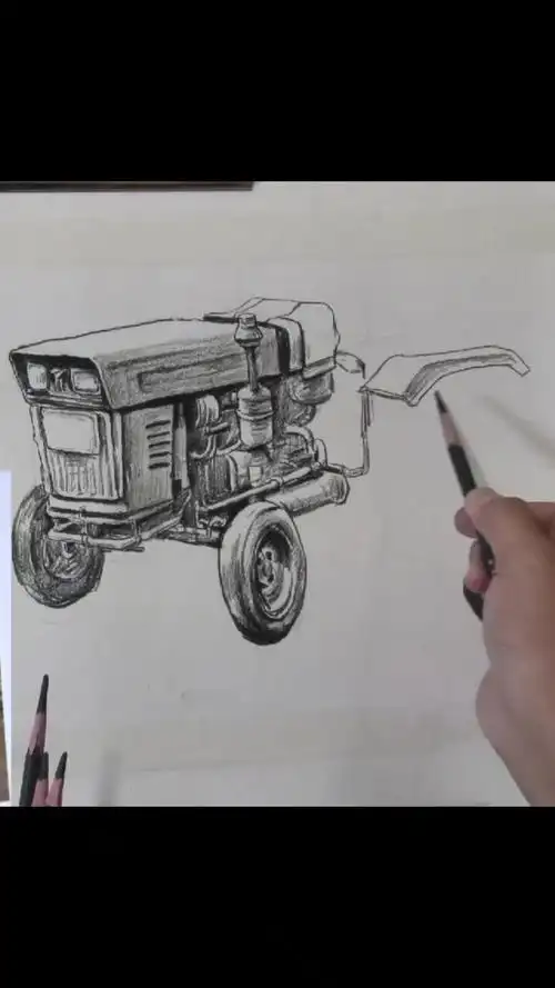 杭州画室-将军画室速写主教给大家示范画交通工具,这一看就是高手!