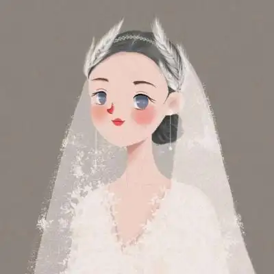 婚纱女头动漫,卡通头像图片