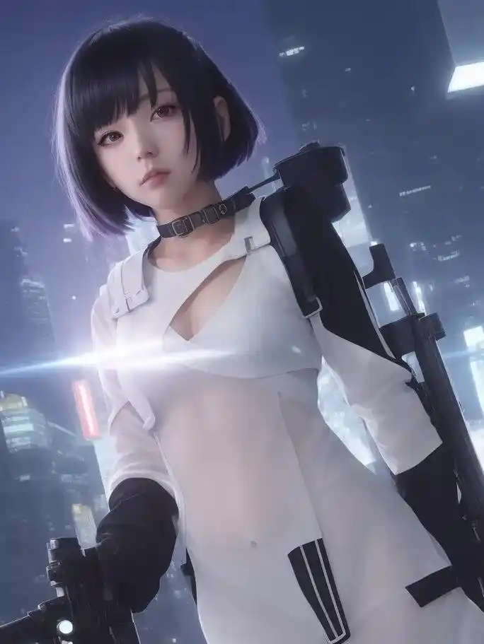 赛博朋克少女!ai女友系列～ #二次元 #虚拟偶像 #cos - 抖音