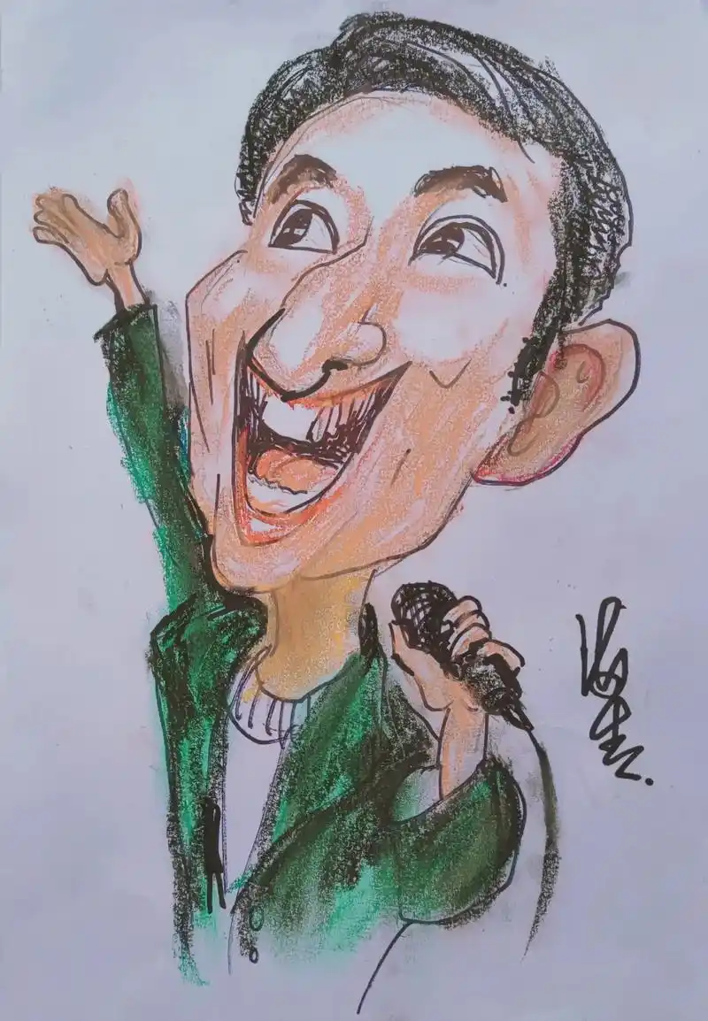 同城网络歌手海哥——爆笑漫画##原创 #原创搞笑 #漫画肖像 - 抖音