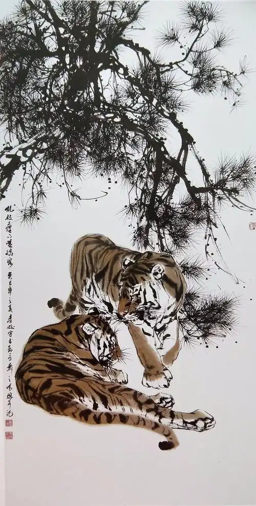 画坛全才顾青蛟写意虎画专辑