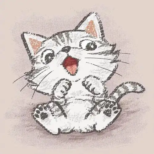 可爱的小动物手绘插画