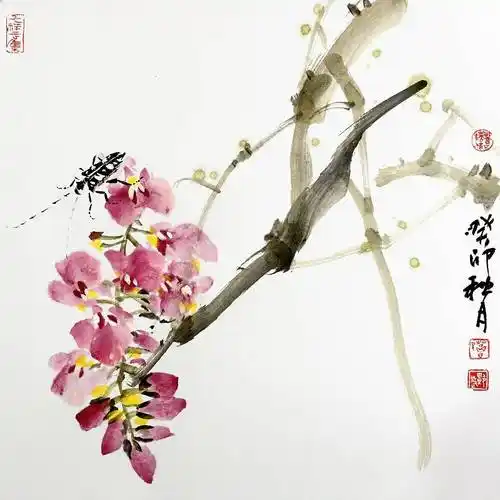 百鸟争鸣 --2024东北名家葛艳斌先生花鸟小品展_作品_创作_写意