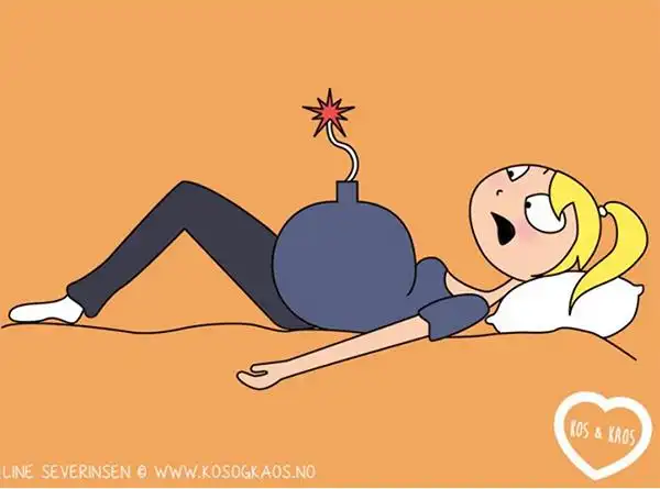 一位妈妈用搞笑插画告诉你,怀孕时才会有的尴尬和滑稽