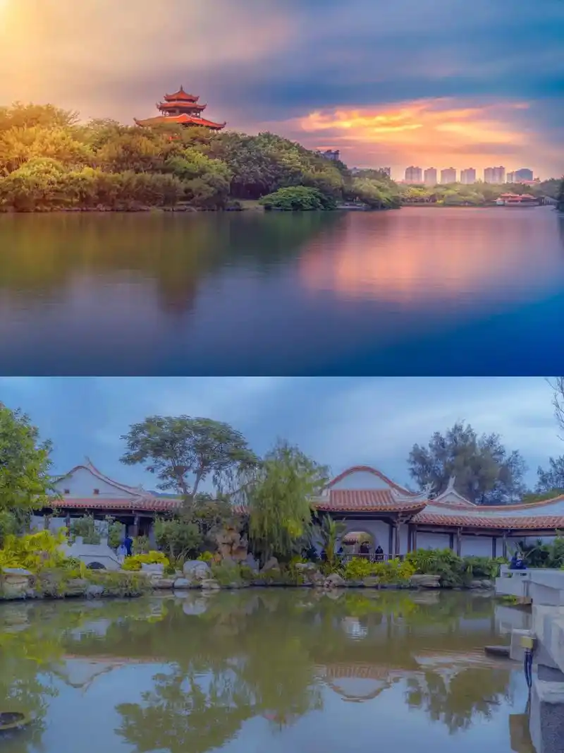泉州西湖公园|湖光刺桐阁