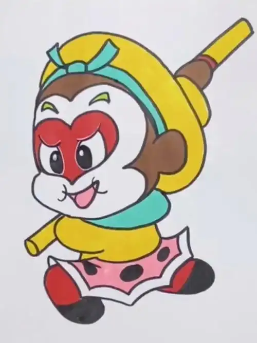 经典动画《西游记》之孙悟空简笔画-度小视