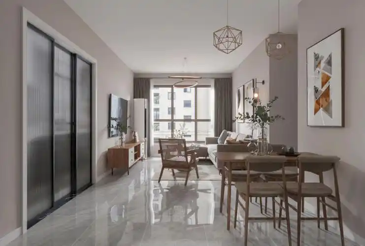 现代简约风的装修,很多业主都耳熟能详67.