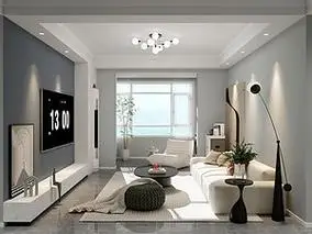 朝阳公园7号院137平米三居室现代简约装修风格效果图