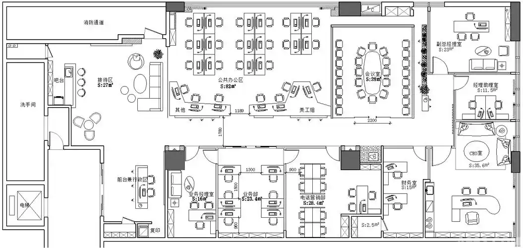 a.k总监黄雨-现代风格办公室案例分享