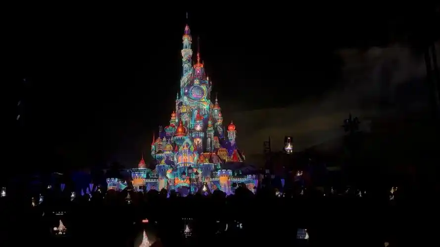 【4k——】梦幻城堡烟花秀完整版!香港迪士尼乐园