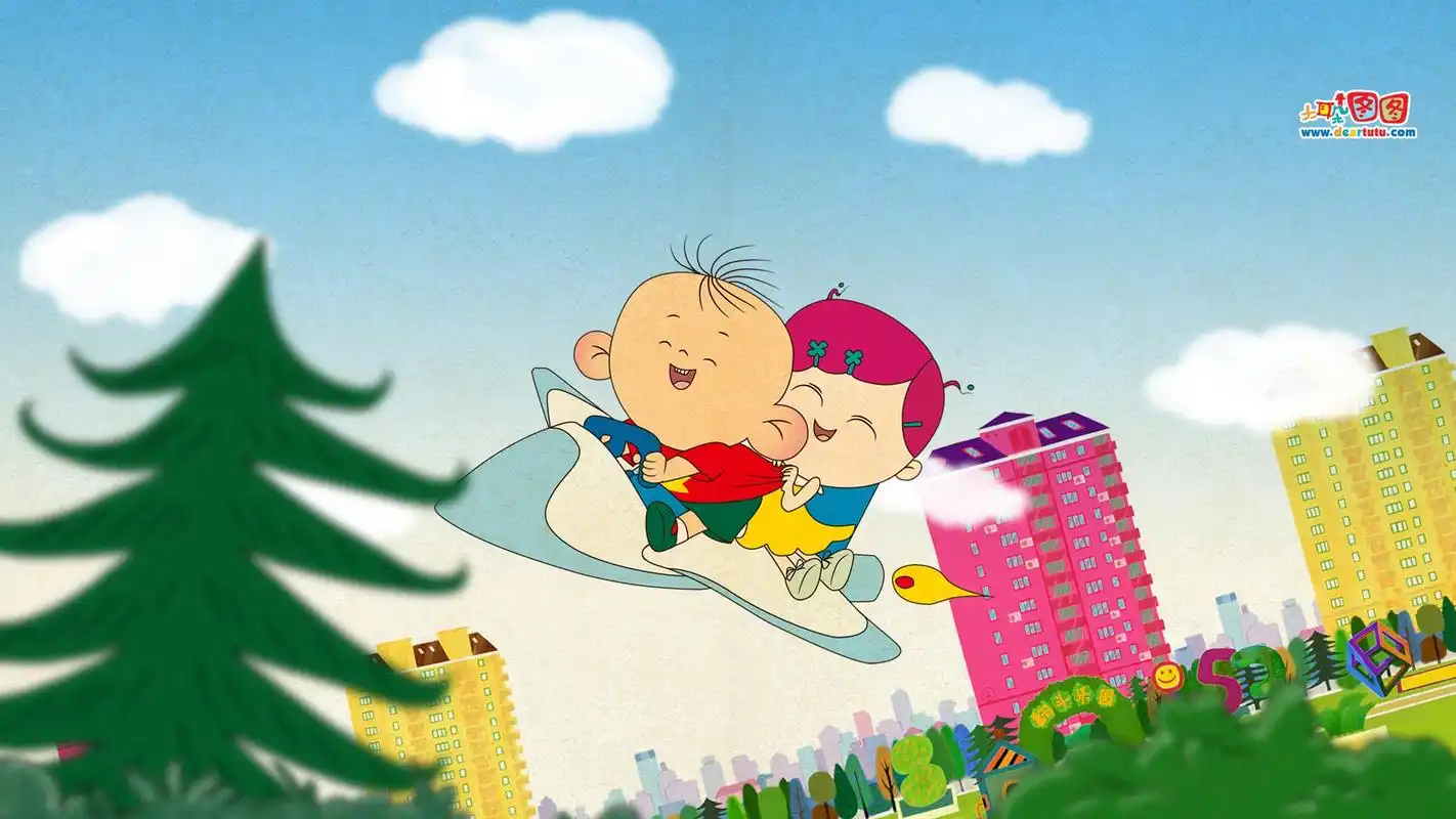 大耳朵图图可爱卡通电脑桌面壁纸