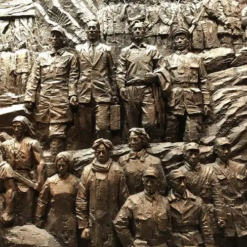 革命战争玻璃钢浮雕