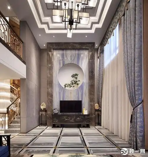 铭人装饰别墅新中式装修风格案例