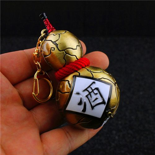 阴阳师周边_阴阳师周边 酒吞童子酒壶金属挂饰钥匙扣 合金模型玩具8cm