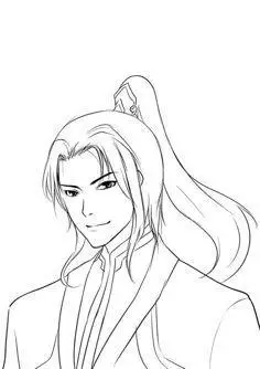 古代侠客简笔画人物